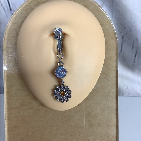 Clip-On Belly Button Ring - Picture 2 of 4